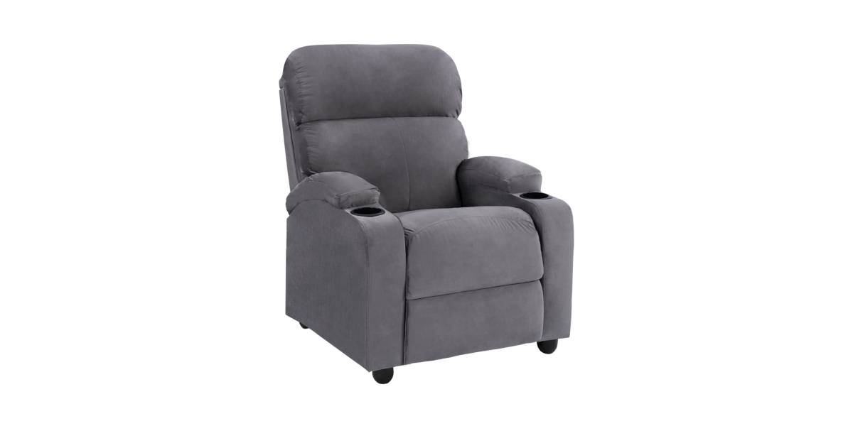 ΠΟΛΥΘΡΟΝΑ ΓΚΡΙ ΒΕΛΟΥΔΟ RELAX ΜΕ ΜΗΧΑΝΙΣΜΟ HM0122.10 80x92x102Υ εκ.