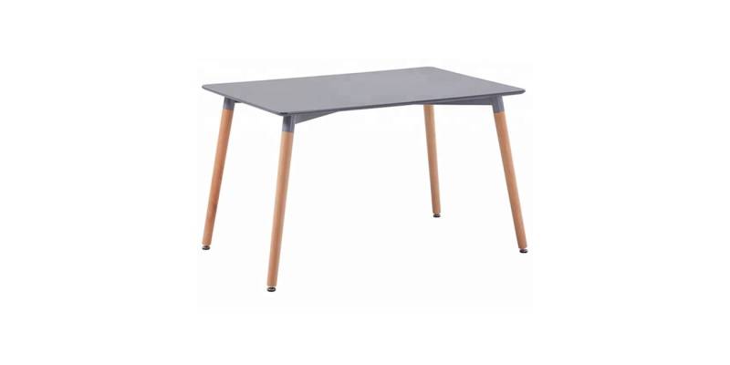 ΤΡΑΠΕΖΙ MINIMAL HM008.10 ΓΚΡΙ ΜΕ ΞΥΛΙΝΑ ΠΟΔΙΑ ΟΞΙΑ 120X80X73Υ εκ.
