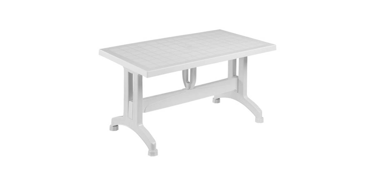 ΤΡΑΠΕΖΙ ΠΟΛΥΠΡΟΠΥΛΕΝΙΟΥ CORNWALL HM5738.01 ΛΕΥΚΟ 140X80X73.5Yεκ.
