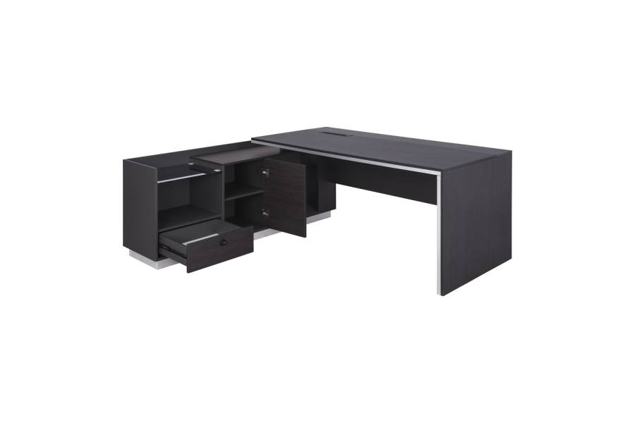 ΓΡΑΦΕΙΟ ΕΠΑΓΓΕΛΜΑΤΙΚΟ ΑΡΙΣΤΕΡΗ ΓΩΝΙΑ ROSEWOOD HM2112L 200X160X76Υ εκ.
