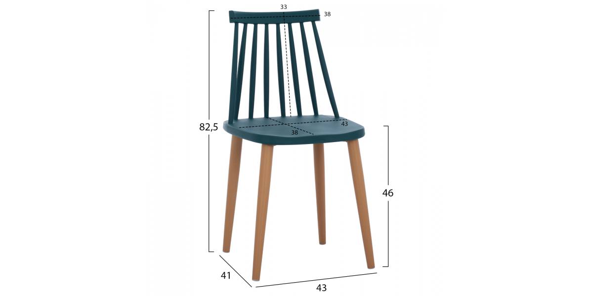 ΚΑΡΕΚΛΑ ΤΡΑΠΕΖΑΡΙΑΣ HM8052.05 VANESSA ΜΠΛΕ ΜΕ ΜΕΤΑΛΛΙΚΑ ΠΟΔΙΑ 43x41x82,5 εκ.