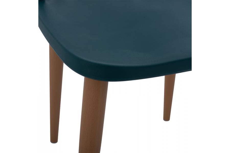 ΚΑΡΕΚΛΑ ΤΡΑΠΕΖΑΡΙΑΣ HM8052.05 VANESSA ΜΠΛΕ ΜΕ ΜΕΤΑΛΛΙΚΑ ΠΟΔΙΑ 43x41x82,5 εκ.