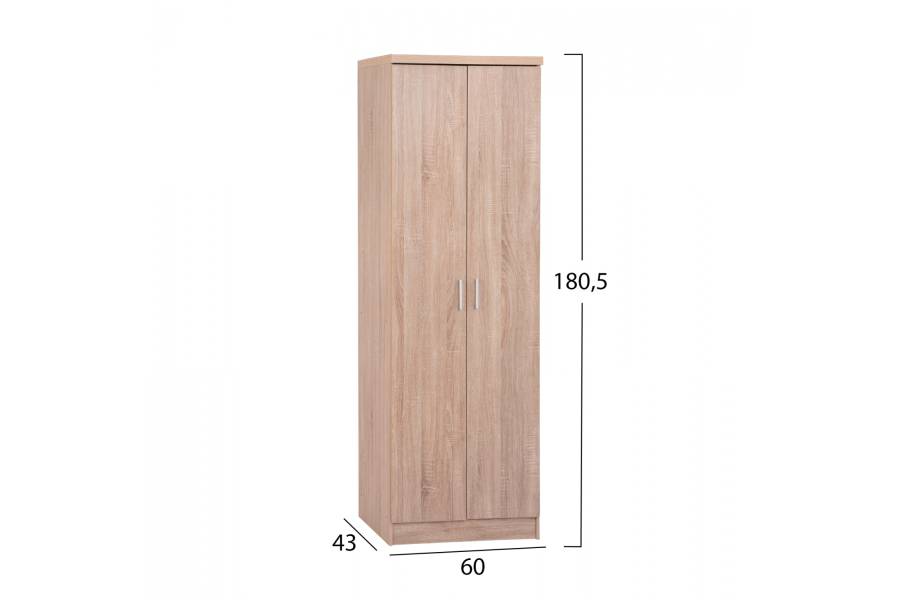 ΠΑΠΟΥΤΣΟΘΗΚΗ ΞΥΛΙΝΗ DAYANNA ΜΕ 6 ΡΑΦΙΑ 60X43X180.5εκ. SONAMA HM2379.02