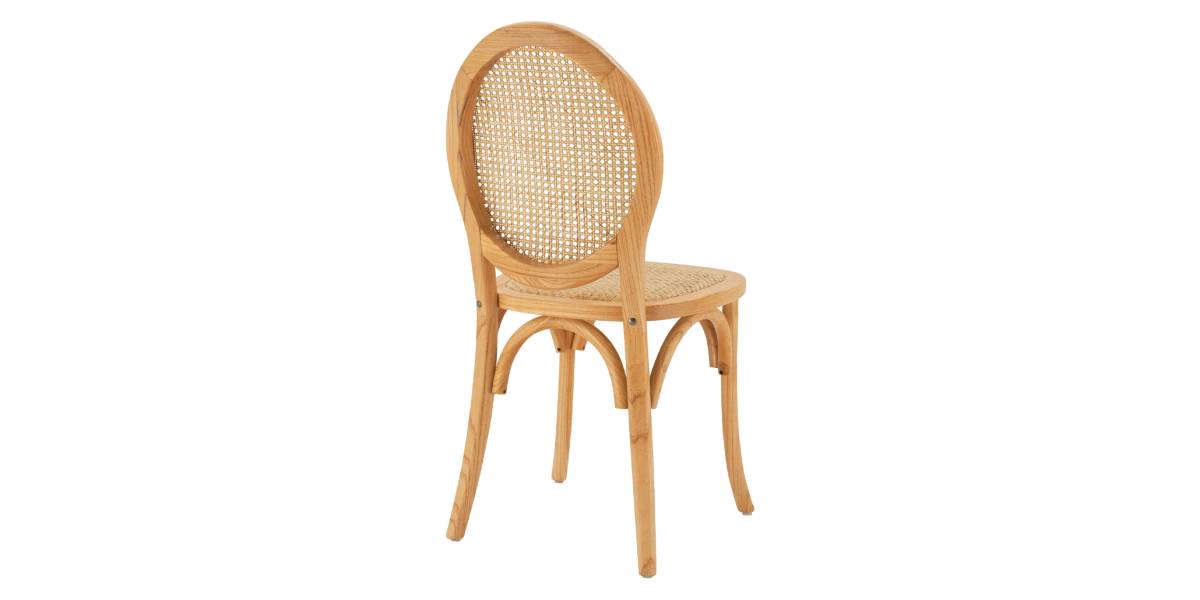 ΚΑΡΕΚΛΑ ΞΥΛΙΝΗ TINSLEY ΜΕ ΟΒΑΛ ΠΛΑΤΗ ΚΑΙ ΠΛΕΞΗ RATTAN ΣΕ ΦΥΣΙΚΗ ΑΠΟΧΡΩΣΗ HM8745.01 45x50x97 εκ.