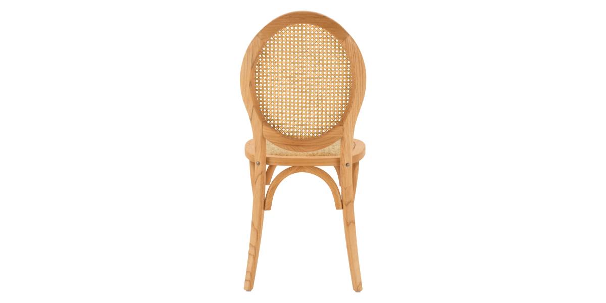 ΚΑΡΕΚΛΑ ΞΥΛΙΝΗ TINSLEY ΜΕ ΟΒΑΛ ΠΛΑΤΗ ΚΑΙ ΠΛΕΞΗ RATTAN ΣΕ ΦΥΣΙΚΗ ΑΠΟΧΡΩΣΗ HM8745.01 45x50x97 εκ.