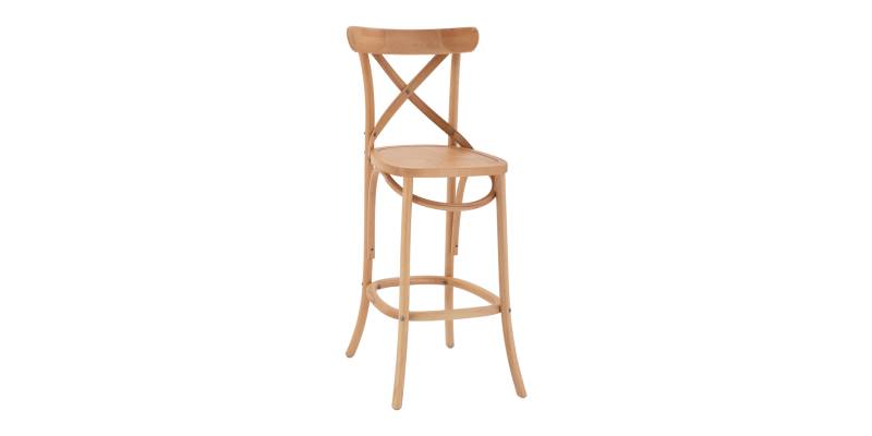 ΣΚΑΜΠΟ ΜΕΣ.ΥΨΟΥΣ GIOLIANA HM8750.01 ΑΠΟ ΟΞΙΑ ΦΥΣΙΚΟ ΜΕ PLYWOOD ΚΑΘΙΣΜΑ 46x46x101Υ εκ.