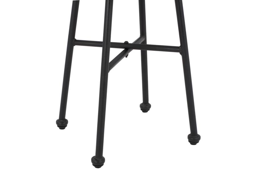 ΤΡΑΠΕΖΙ ΜΕΤΑΛΛΙΚΟ SPENCER HM5716 ΜΕ WICKER ΜΠΕΖ Φ48,5x51 εκ.