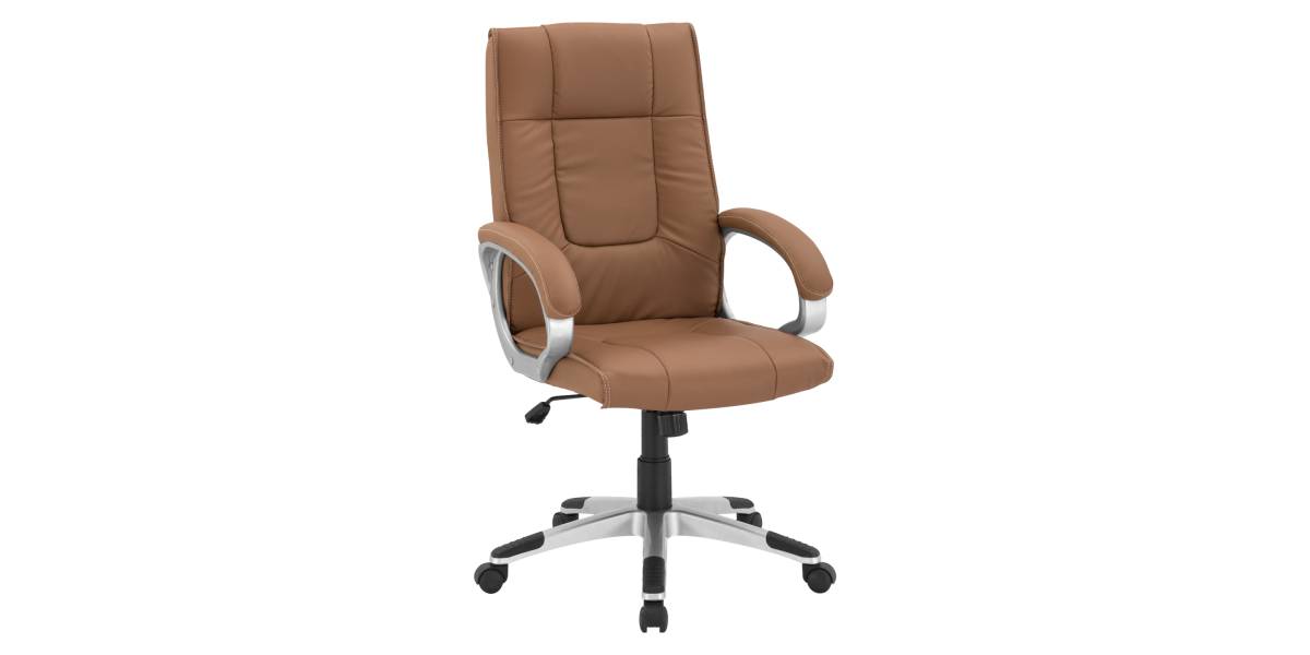 ΚΑΡΕΚΛΑ ΓΡΑΦΕΙΟΥ CHANDER HM1092.09 ΣΕ CAMEL ΑΠΟΧΡΩΣΗ 63x66x116 εκ.