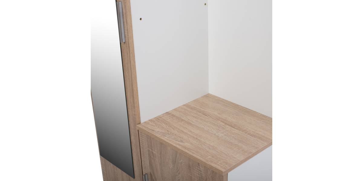 ΕΠΙΠΛΟ ΕΙΣΟΔΟΥ ΜΕ ΚΑΘΡΕΠΤΗ JANICE HM2264 SONAMA ΛΕΥΚΟ 70x37x181 εκ.