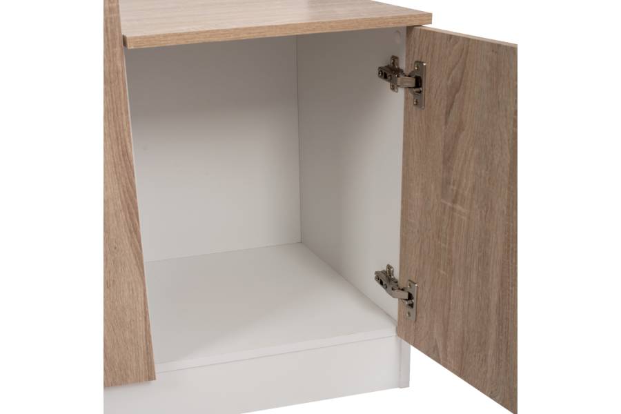 ΕΠΙΠΛΟ ΕΙΣΟΔΟΥ ΜΕ ΚΑΘΡΕΠΤΗ JANICE HM2264 SONAMA ΛΕΥΚΟ 70x37x181 εκ.