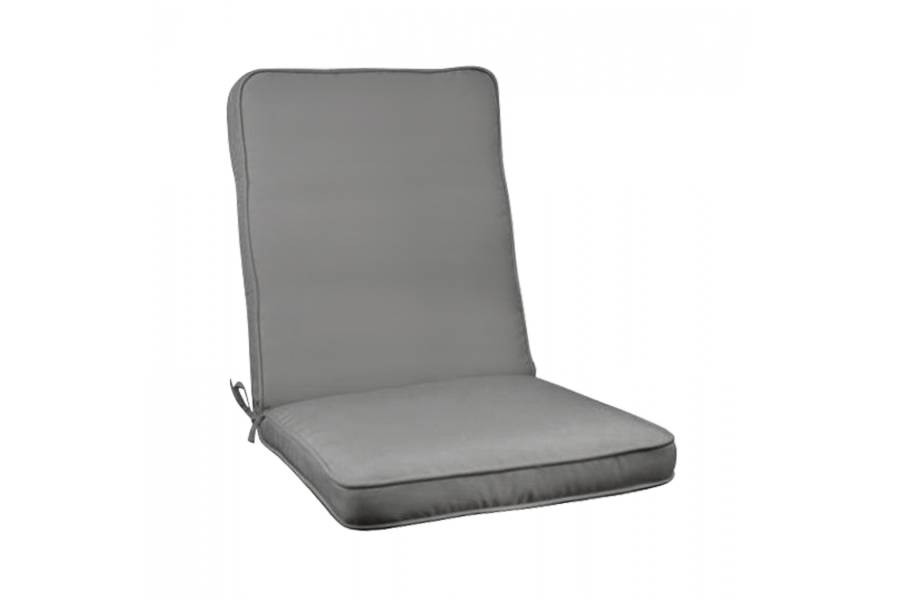 ΜΑΞΙΛΑΡΙ ΚΑΡΕΚΛΑΣ ΜΕ ΠΛΑΤΗ POLYESTER CHIOS ΓΚΡΙ HM11238.10P 117(45+72)X46X6 εκ.