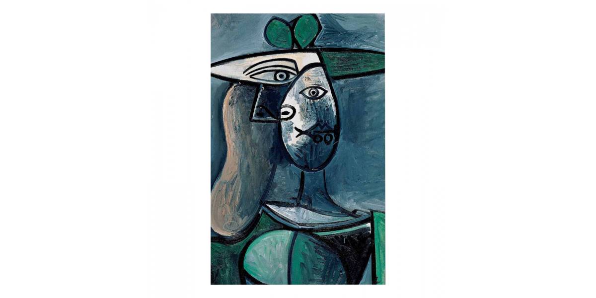 ΠΙΝΑΚΑΣ ΤΥΠΟΥ WOMAN WITH GREEN HAT HM7193.01 45X70X3 εκ.
