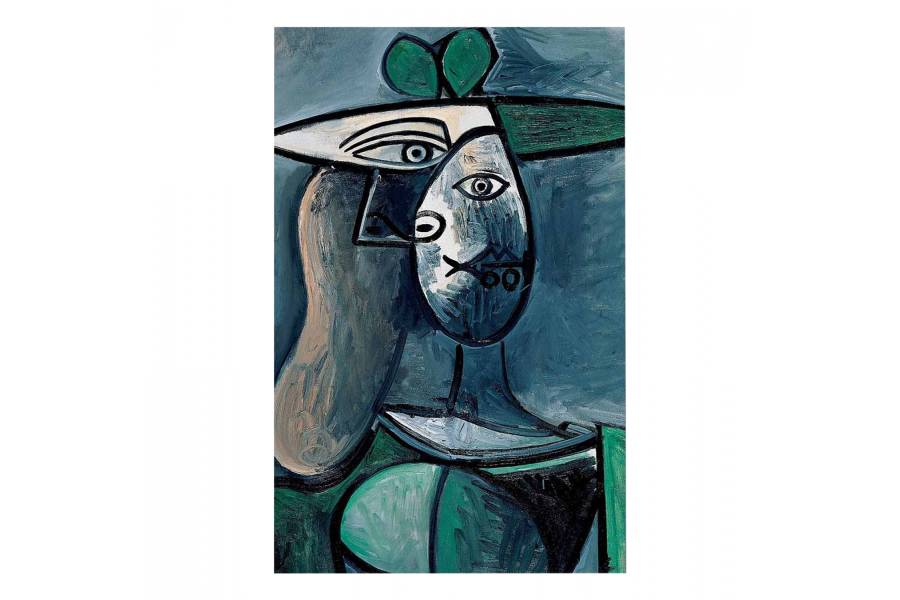 ΠΙΝΑΚΑΣ ΤΥΠΟΥ WOMAN WITH GREEN HAT HM7193.01 45X70X3 εκ.