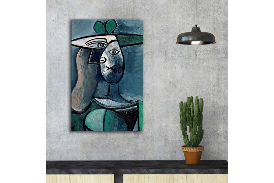 ΠΙΝΑΚΑΣ ΤΥΠΟΥ WOMAN WITH GREEN HAT HM7193.01 45X70X3 εκ.