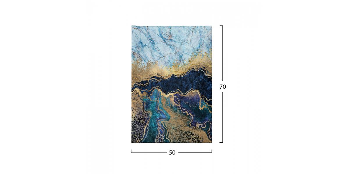 ΠΙΝΑΚΑΣ ΚΑΜΒΑΣ MARBLE EFFECT HM7196.02 50X3X70 εκ.
