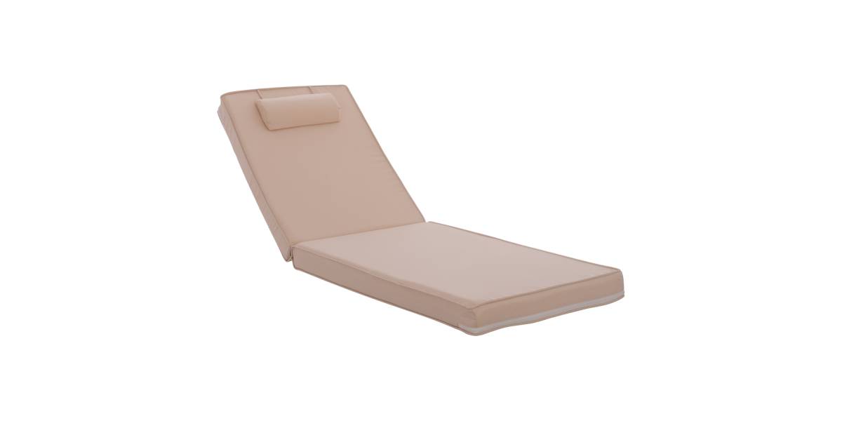 ΜΑΞΙΛΑΡΙ ΞΑΠΛΩΣΤΡΑΣ POLYESTER CHIOS ΜΠΕΖ HM11236.01P 196(117+1+78)x58x9εκ.