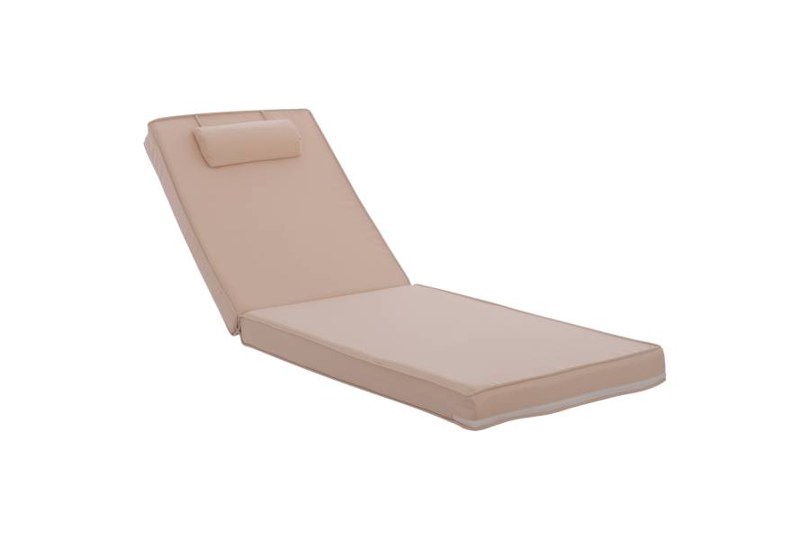 ΜΑΞΙΛΑΡΙ ΞΑΠΛΩΣΤΡΑΣ POLYESTER CHIOS ΜΠΕΖ HM11236.01P 196(117+1+78)x58x9εκ.