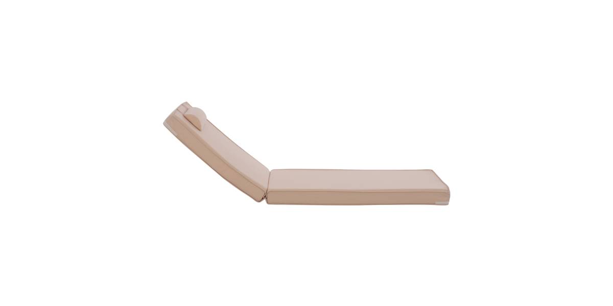 ΜΑΞΙΛΑΡΙ ΞΑΠΛΩΣΤΡΑΣ POLYESTER CHIOS ΜΠΕΖ HM11236.01P 196(117+1+78)x58x9εκ.