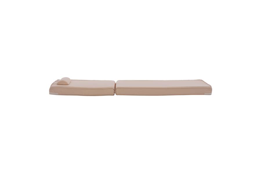 ΜΑΞΙΛΑΡΙ ΞΑΠΛΩΣΤΡΑΣ POLYESTER CHIOS ΜΠΕΖ HM11236.01P 196(117+1+78)x58x9εκ.