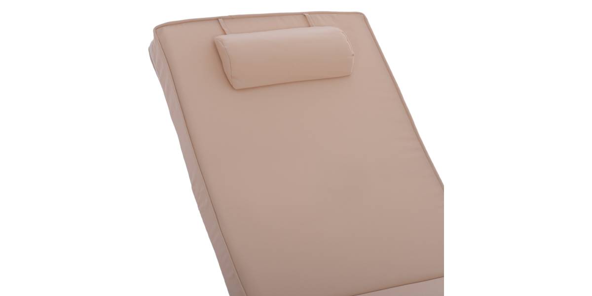 ΜΑΞΙΛΑΡΙ ΞΑΠΛΩΣΤΡΑΣ POLYESTER CHIOS ΜΠΕΖ HM11236.01P 196(117+1+78)x58x9εκ.