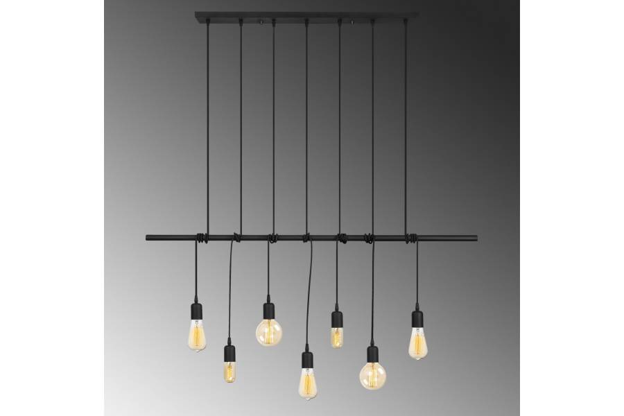 ΦΩΤΙΣΤΙΚΟ ΟΡΟΦΗΣ 7ΦΩΤΟ ΜΕΤΑΛΛΙΚΟ ΜΑΥΡΟ HM7266 120Χ10Χ180 εκ.