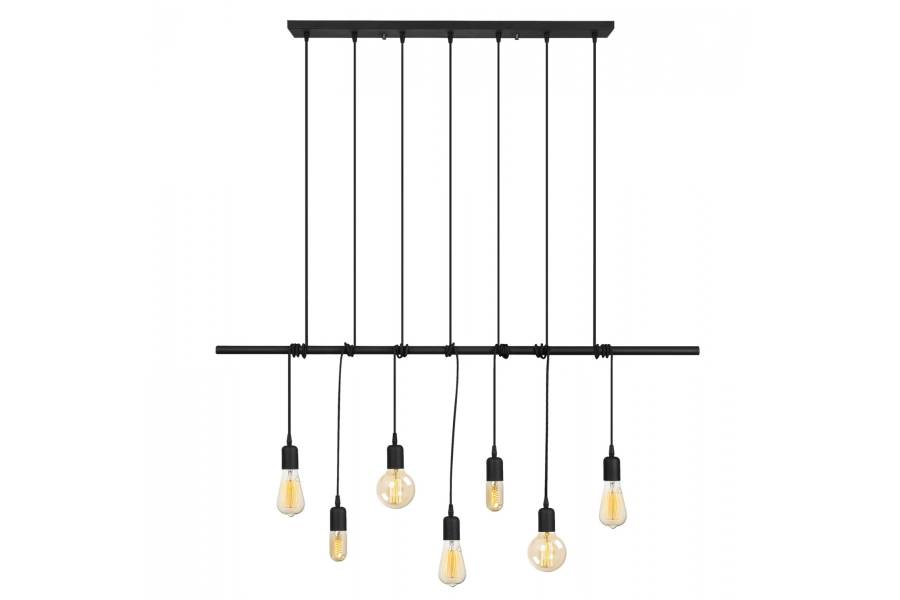 ΦΩΤΙΣΤΙΚΟ ΟΡΟΦΗΣ 7ΦΩΤΟ ΜΕΤΑΛΛΙΚΟ ΜΑΥΡΟ HM7266 120Χ10Χ180 εκ.