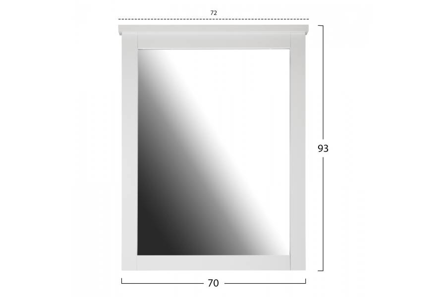 ΚΑΘΡΕΠΤΗΣ ΤΟΥΑΛΕΤΑΣ ROSEMARY HM314.05 ΛΕΥΚΟΣ 72X93 εκ.