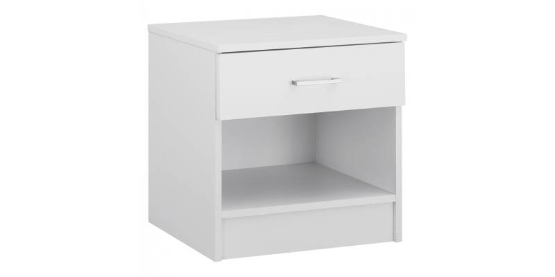 ΚΟΜΟΔΙΝΟ ΜΕ 1 ΣΥΡΤΑΡΙ LANEY ΛΕΥΚΟ HM2345.05 45x35,5x47 εκ.
