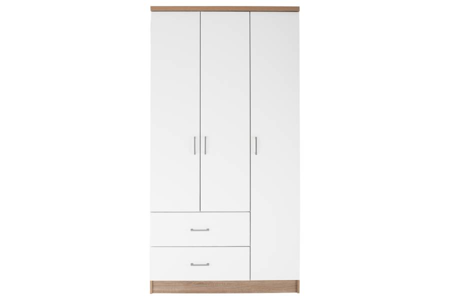 ΝΤΟΥΛΑΠΑ 3ΦΥΛΛΗ ME 2 ΣΥΡΤΑΡΙΑ CAESAR HM340.06 SONAMA - ΛΕΥΚO 89x42,5x181 εκ.
