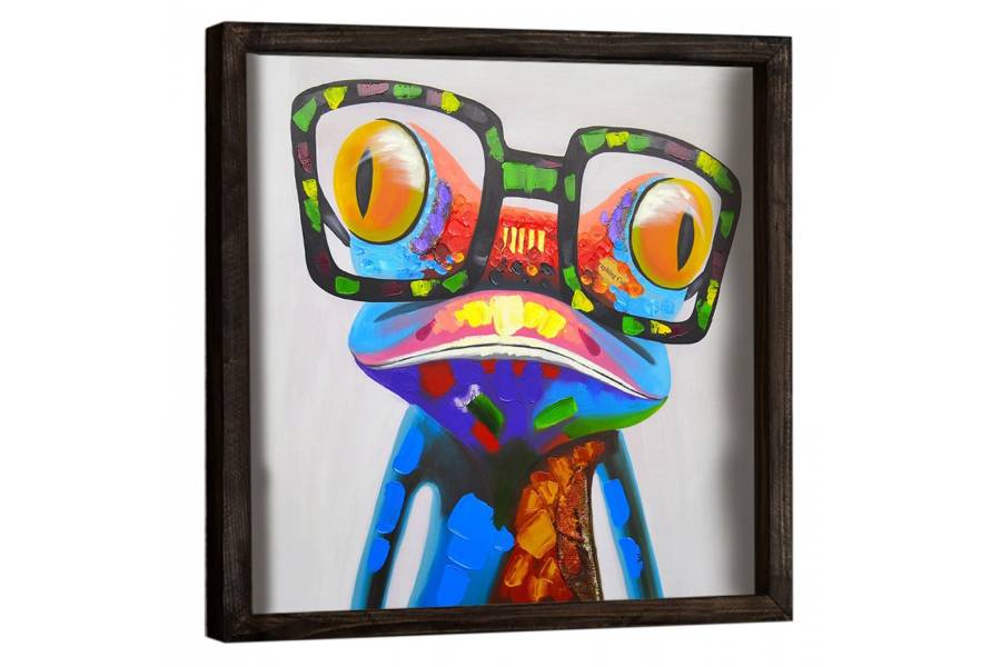 ΠΙΝΑΚΑΣ ΚΑΜΒΑΣ FUNKY FROG HM7326 33Χ33 εκ.