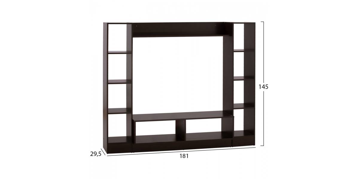 ΣΥΝΘΕΣΗ ΤΗΛΕΟΡΑΣΗΣ JAZMIN HM2255.01 WENGE 181x29,5x145 εκ.