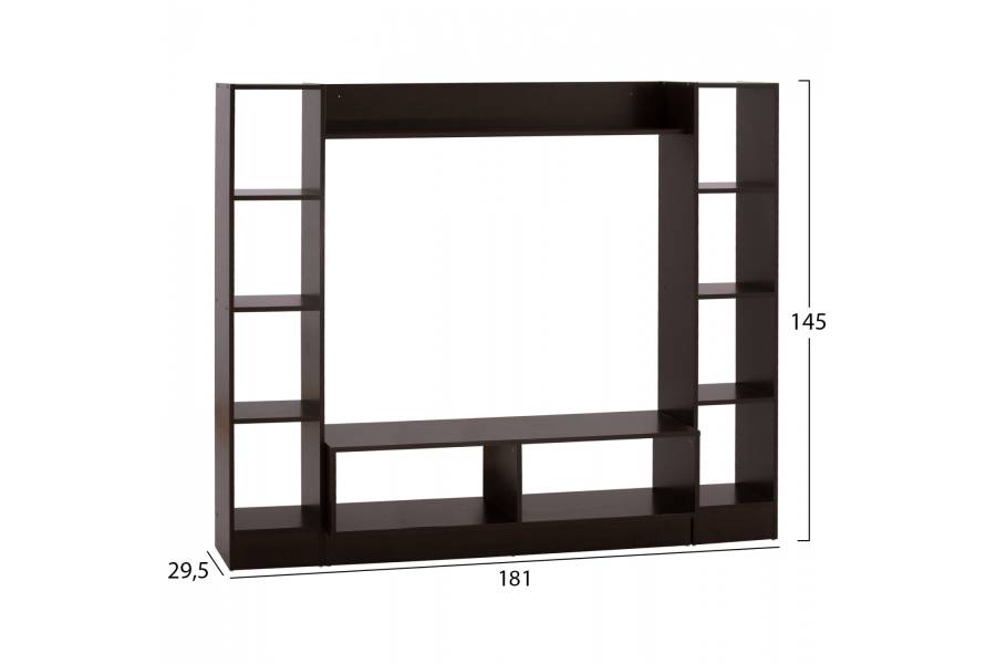 ΣΥΝΘΕΣΗ ΤΗΛΕΟΡΑΣΗΣ JAZMIN HM2255.01 WENGE 181x29,5x145 εκ.