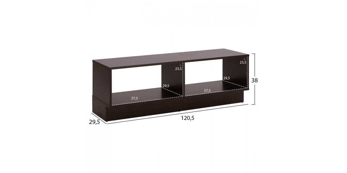 ΣΥΝΘΕΣΗ ΤΗΛΕΟΡΑΣΗΣ JAZMIN HM2255.01 WENGE 181x29,5x145 εκ.
