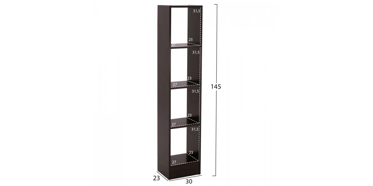 ΣΥΝΘΕΣΗ ΤΗΛΕΟΡΑΣΗΣ JAZMIN HM2255.01 WENGE 181x29,5x145 εκ.