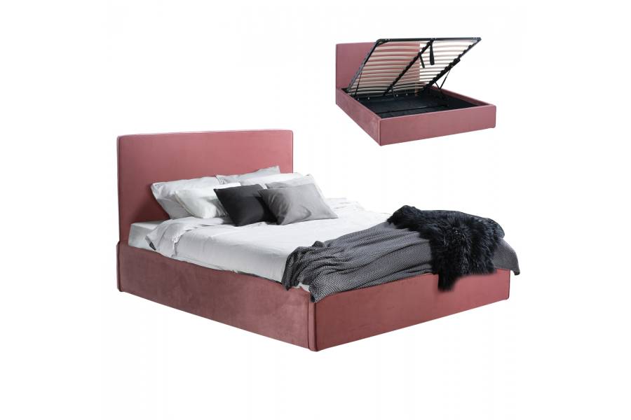 ΚΡΕΒΑΤΙ ALLIE HM584.12 160Χ200 ΜΕ ΑΠΟΘΗΚΕΥΤΙΚΟ ΧΩΡΟ ΣΑΠΙΟ ΜΗΛΟ