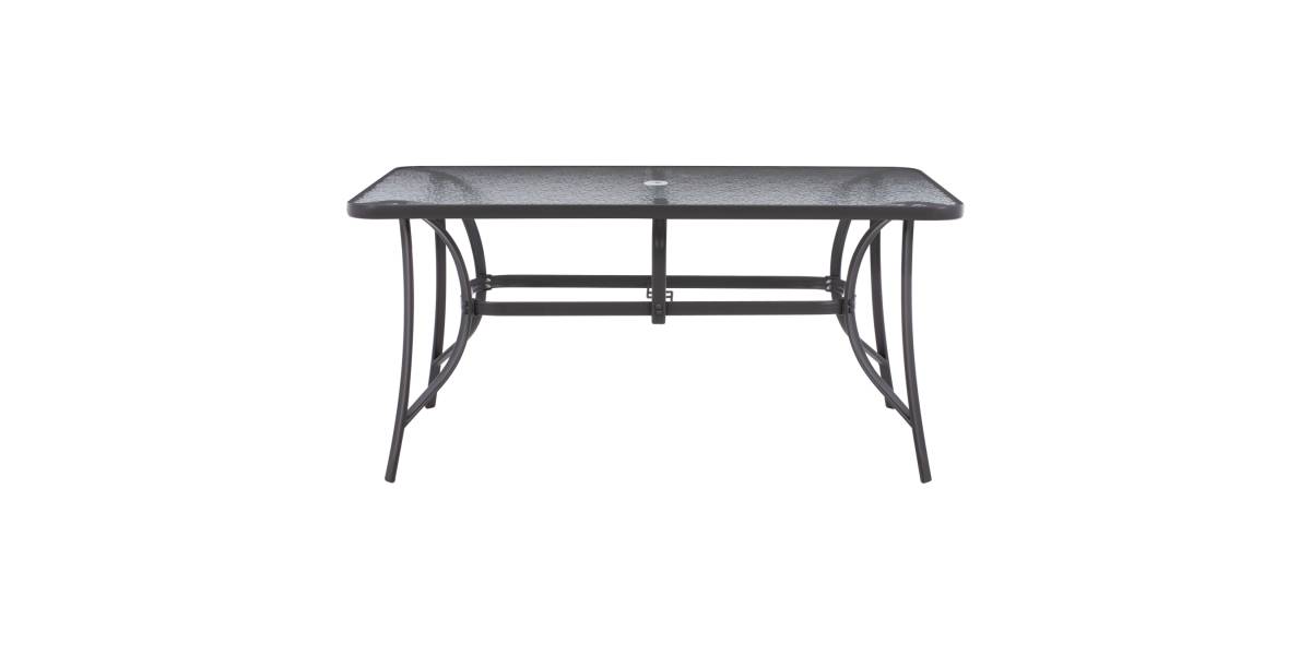 ΤΡΑΠΕΖΙ BRUNO 150X90Χ75Υεκ. ΜΕΤΑΛΛΙΚΟ ΟΡΘΟΓΩΝΙΟ ΓΚΡΙ ΜΕ ΤΡΥΠΑ ΟΜΠΡΕΛΑΣ Φ38 HM5145.11