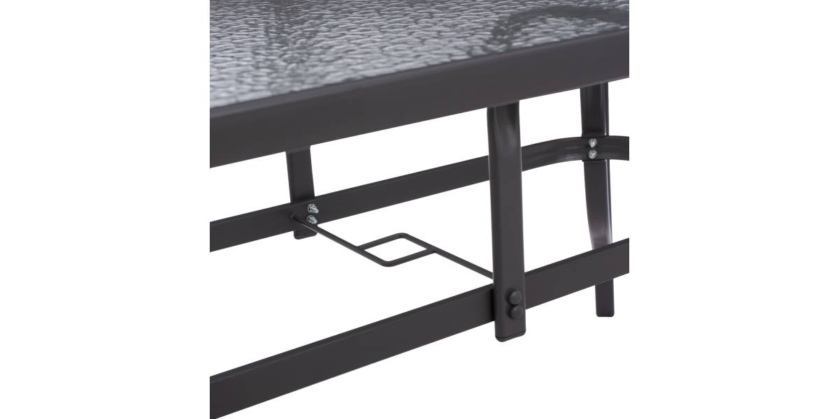 ΤΡΑΠΕΖΙ BRUNO 150X90Χ75Υεκ. ΜΕΤΑΛΛΙΚΟ ΟΡΘΟΓΩΝΙΟ ΓΚΡΙ ΜΕ ΤΡΥΠΑ ΟΜΠΡΕΛΑΣ Φ38 HM5145.11