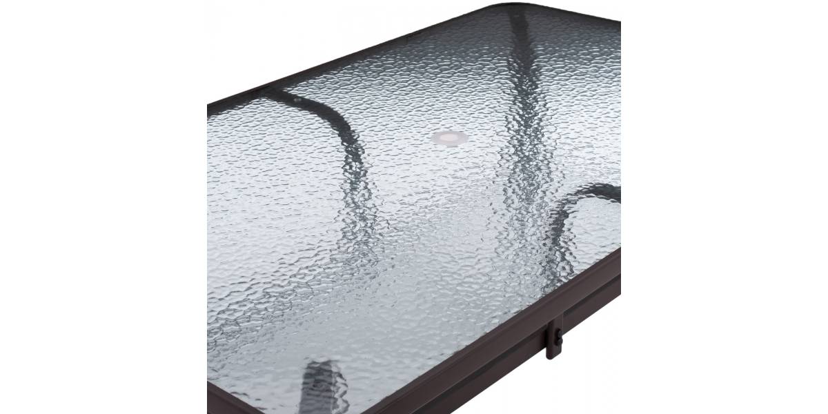 ΤΡΑΠΕΖΙ BRUNO 150X90Χ75Υεκ. ΜΕΤΑΛΛΙΚΟ ΟΡΘΟΓΩΝΙΟ ΚΑΦΕ ΜΕ ΤΡΥΠΑ ΟΜΠΡΕΛΑΣ Φ38 HM5145.12