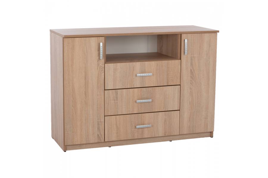 ΜΠΟΥΦΕΣ ΜΕ 2 ΝΤΟΥΛΑΠΙΑ Κ 3 ΣΥΡΤΑΡΙΑ ADLER SONAMA OAK HM2430 120X45X85Yεκ.