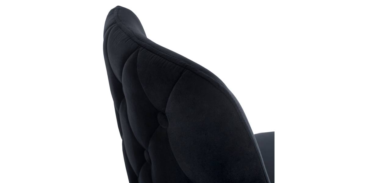 ΣΚΑΜΠΟ ΜΠΑΡ SERENITY HM8519.04 ΒΕΛΟΥΔΟ ΜΑΥΡΟ ΜΕ ΜΕΤΑΛΛΙΚΟ ΣΚΕΛΕΤΟ 53x48x110 εκ.