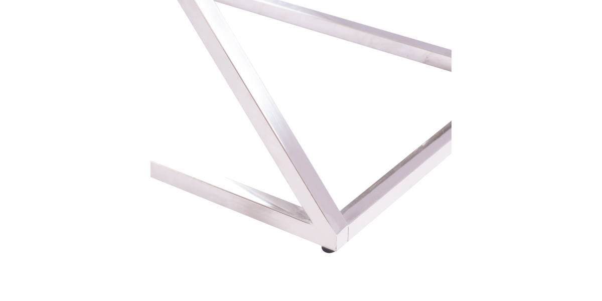 ΚΟΝΣΟΛΑ HOLLAND HM8622.01 ΜΕ ΓΥΑΛΙ ΚΑΙ ΒΑΣΗ ΧΡΩΜΙΟΥ 120X40Χ78 EK.