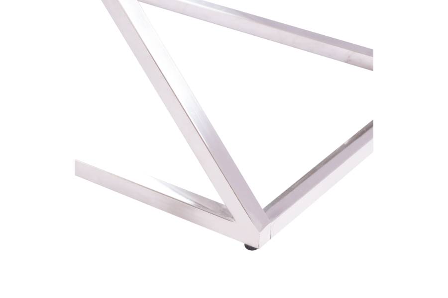 ΚΟΝΣΟΛΑ HOLLAND HM8622.01 ΜΕ ΓΥΑΛΙ ΚΑΙ ΒΑΣΗ ΧΡΩΜΙΟΥ 120X40Χ78 EK.