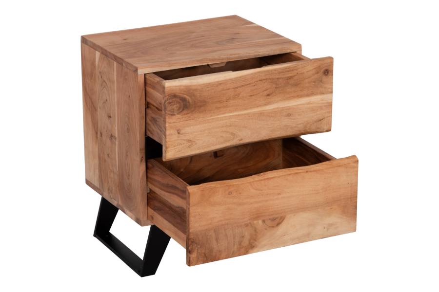ΚΟΜΟΔΙΝΟ ALICIA HM8360.11 ΑΠΟ ΜΑΣΙΦ ΞΥΛΟ ΑΚΑΚΙΑΣ 45x35x56Yεκ.