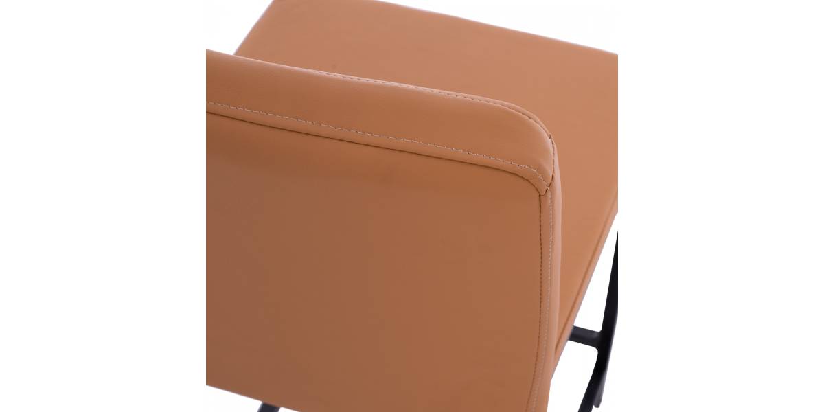 ΣΚΑΜΠΟ ΜΕΤΑΛΛΙΚΟ ΜΕ ΤΑΜΠΑ ΔΕΡΜΑΤΙΝΗ HM5801 40x46x86Υ εκ.