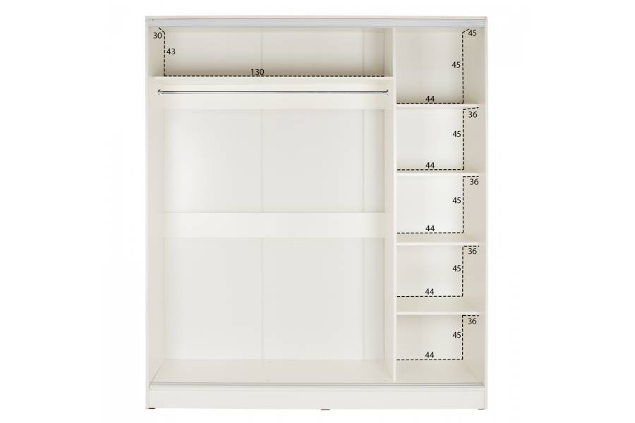 ΝΤΟΥΛΑΠΑ ΣΥΡΟΜΕΝΗ ADLER ΜΕΛΑΜΙΝΗΣ 120x60x220Yεκ. ΔΙΦΥΛΛΗ ΛΕΥΚΗ ΜΕ ΚΑΘΡΕΠΤΗ HM2460.03