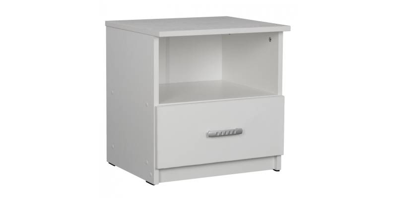 ΚΟΜΟΔΙΝΟ ADLER ΜΕΛΑΜΙΝΗΣ ΛΕΥΚΟ HM2431.03 45x40x48 εκ.