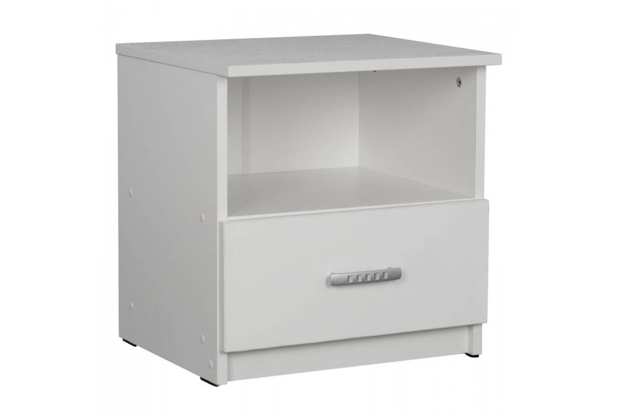ΚΟΜΟΔΙΝΟ ADLER ΜΕΛΑΜΙΝΗΣ ΛΕΥΚΟ HM2431.03 45x40x48 εκ.