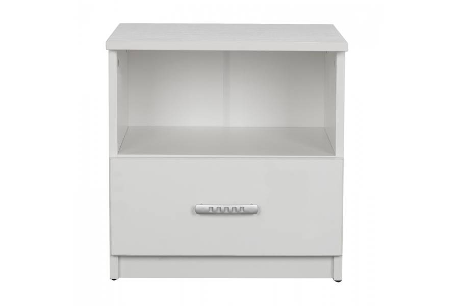 ΚΟΜΟΔΙΝΟ ADLER ΜΕΛΑΜΙΝΗΣ ΛΕΥΚΟ HM2431.03 45x40x48 εκ.