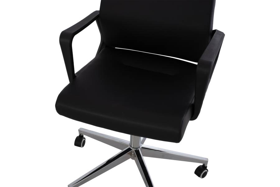 ΚΑΡΕΚΛΑ ΓΡΑΦΕΙΟΥ ΜΑΥΡΗ SUPERIOR HM1167.01 72x70x121 εκ.