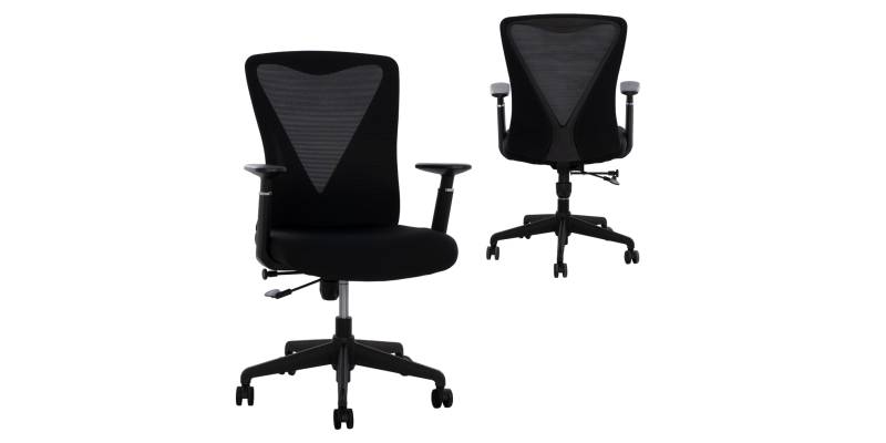 ΚΑΡΕΚΛΑ ΓΡΑΦΕΙΟΥ SUPERIOR ΜΑΥΡΟ HM1170.01 65x62x100 εκ.
